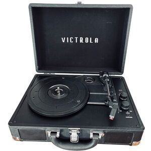 Victrola Journey Bluetooth Portable Suitcase Record Player with Built-In Handle